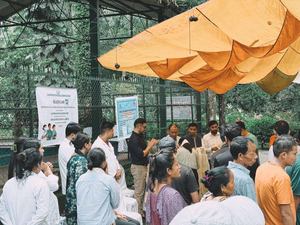 genaral public health camp at martam by gns builders and gmc